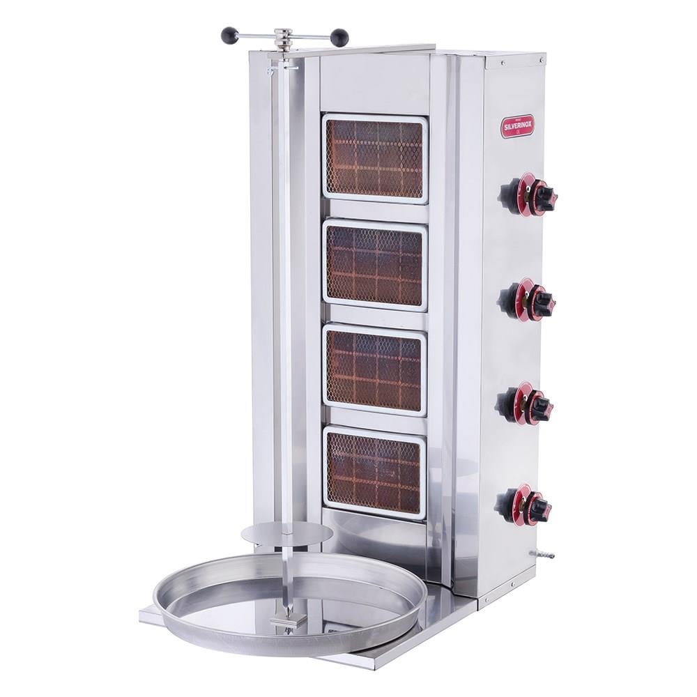 Işıkgaz Silver Endüstriyel Doğalgazlı 4 Radyanlı Döner Ocağı Makinesi