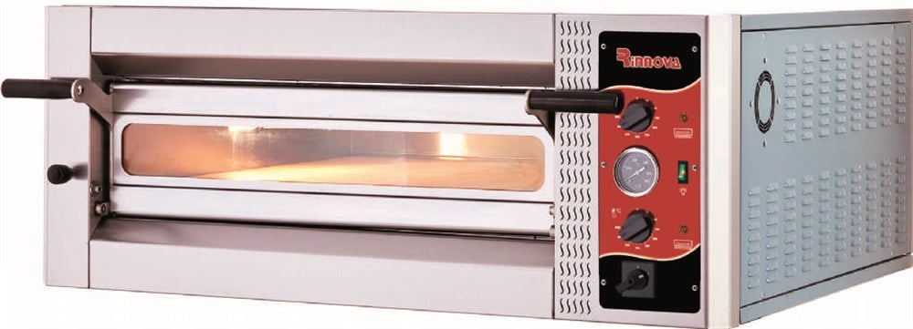 Kalitegaz Elektrikli Pizza Fırını 6x35 cm Pizza Kapasiteli Tek Katlı Manuel E6351WA Rinnova