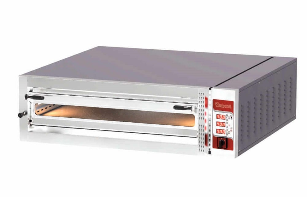 Kalitegaz Elektrikli Pizza Fırını 9x35 cm Pizza Kapasiteli Tek Katlı Dijital E9351 Rinnova