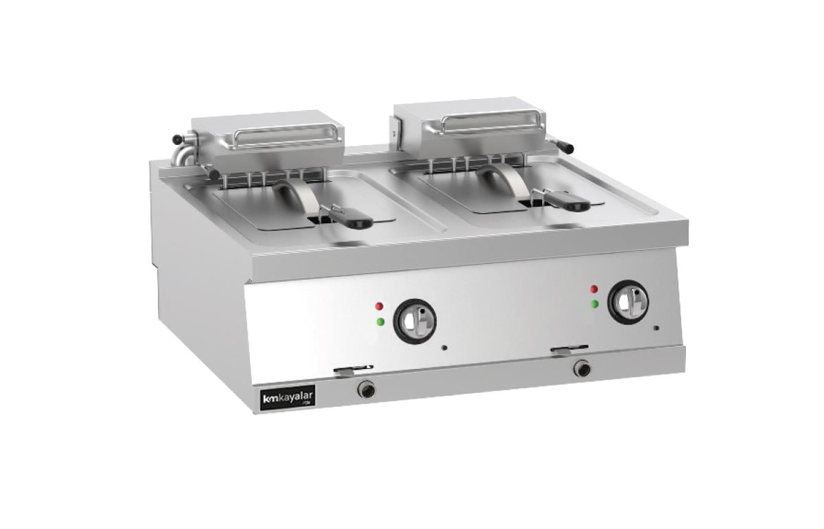Kayalar 18+18 Litre Fritöz Elektrikli 80x70x30 cm KFE8070