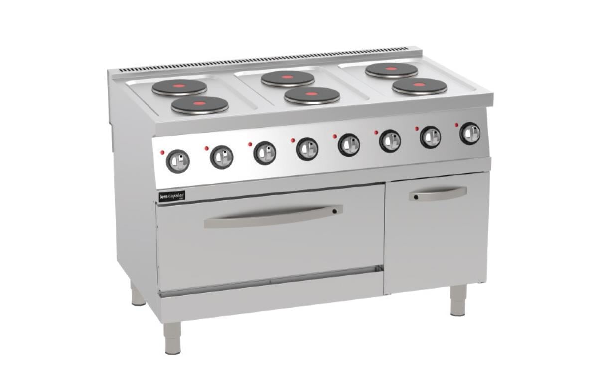 Kayalar 6 Lı Elektrikli Kuzine 1/2 Dolaplı 120x70x30 cm KEKEFD12070