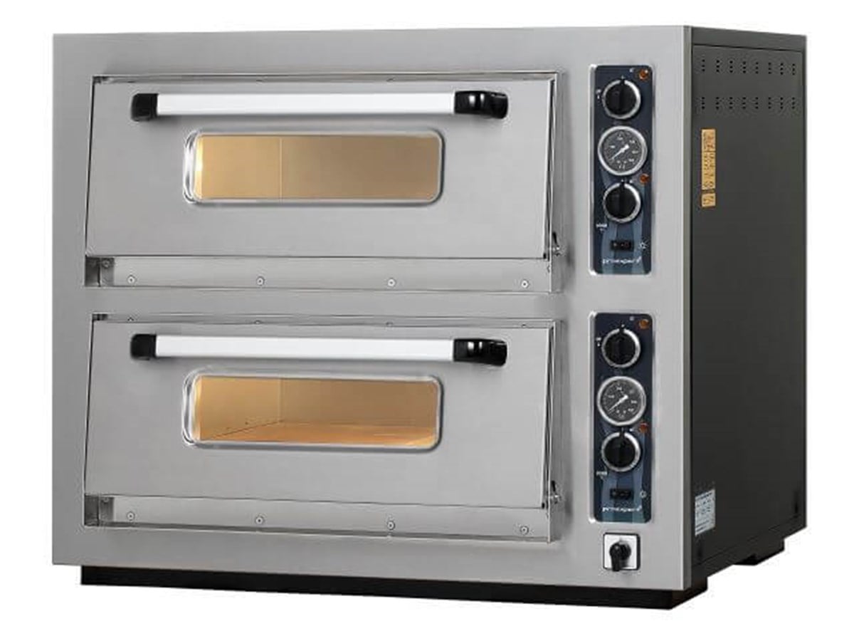 Maksan Elektrikli Pizza Fırını Çift Katlı 4+4x30 Cm Termometre Göstergeli PO-502T