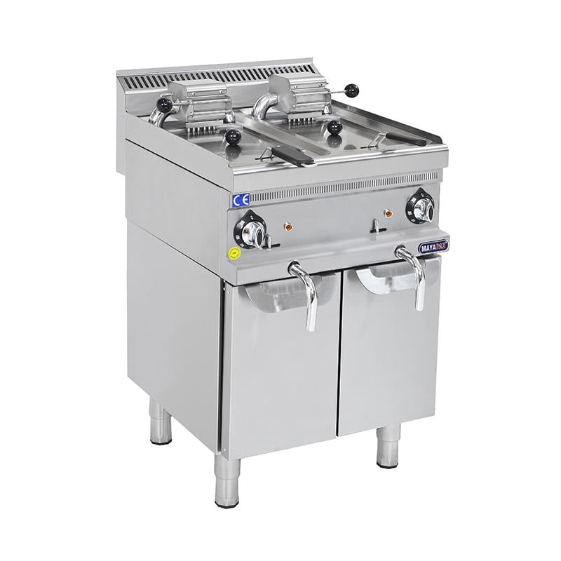 Mayapaz 8+8 Litre Gazlı Fritöz Alt Dolaplı M-DFG 660