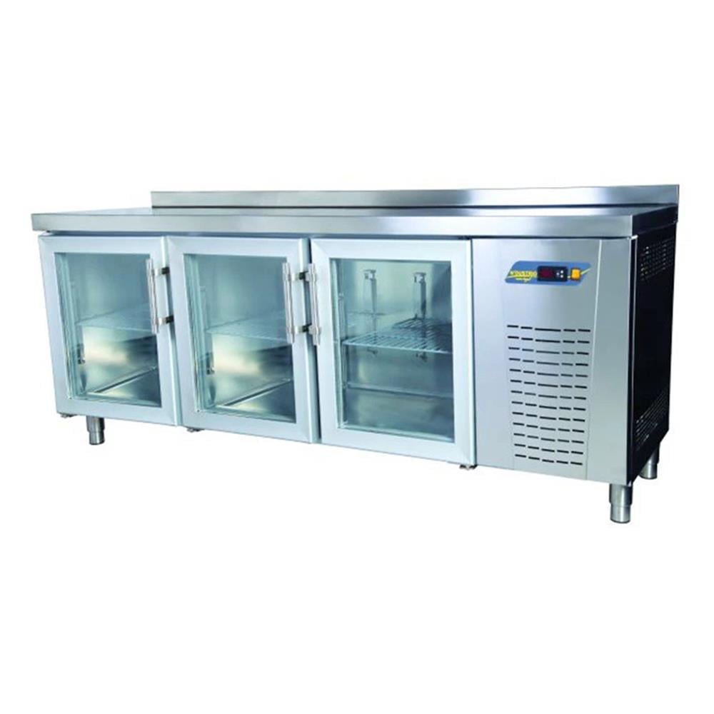 Ndustrio 3 Cam Kapılı Tezgah Tipi Buzdolabı Gastronorm Seri TPG-73-GD