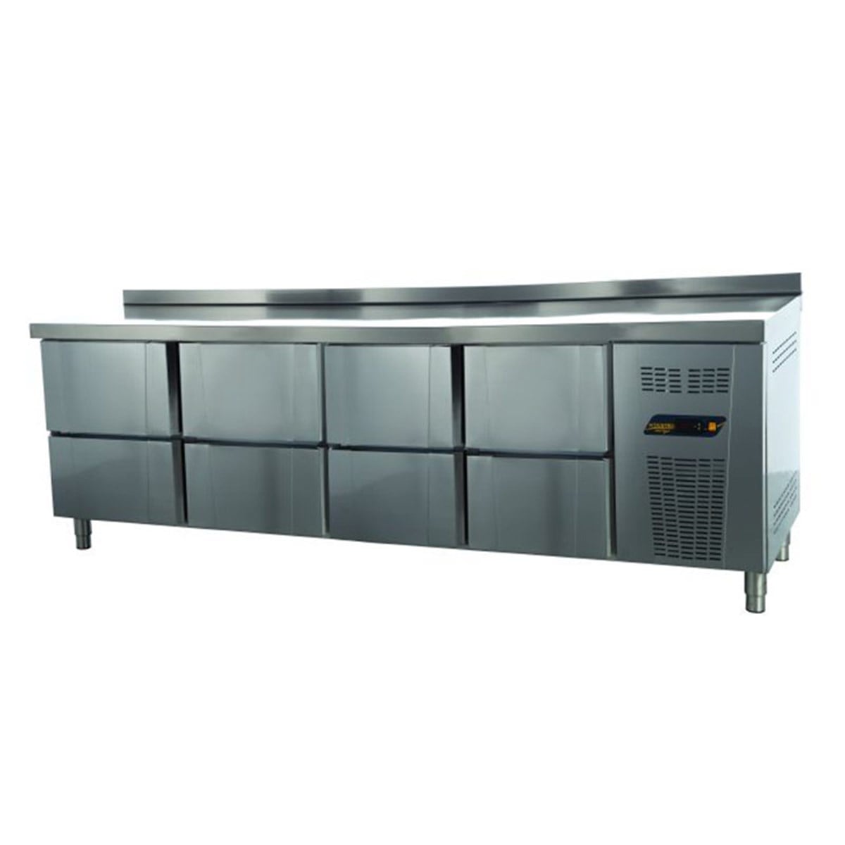 Ndustrio Tezgah Tipi Buzdolabı 8 Çekmeceli Gastronorm Seri TPG-74-8D