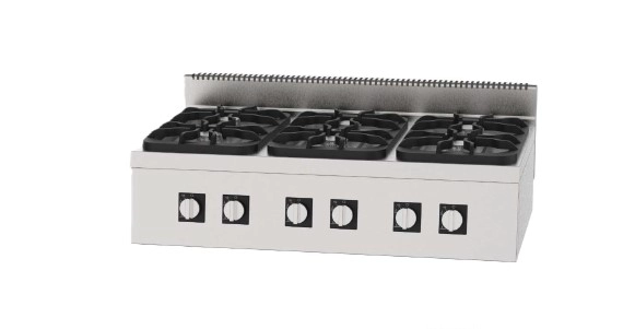 VELAR GASTRO Gazlı Ocak 6 Brülörlü