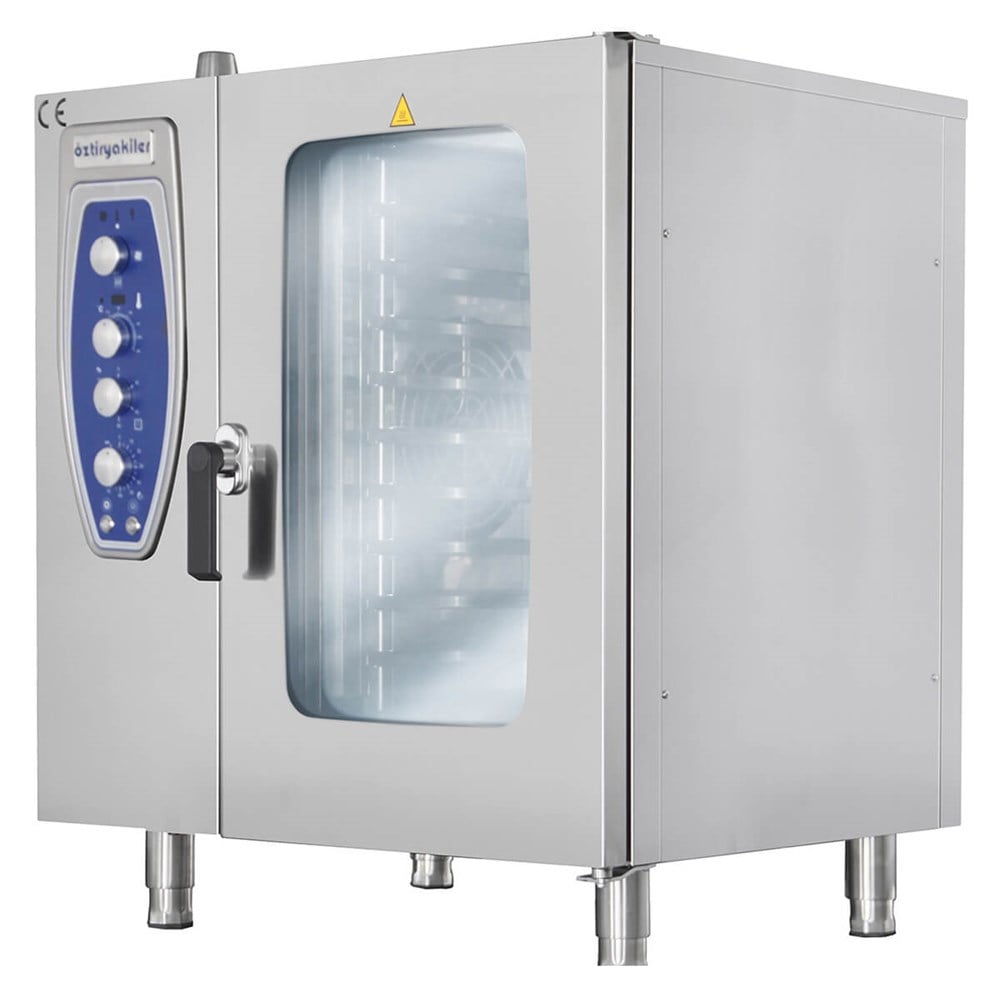 Öztiryakiler 10 Tepsili Elektrikli Konveksiyonlu Fırın Kızaklı 10x2/1 Kapasiteli 7890.10G21.01