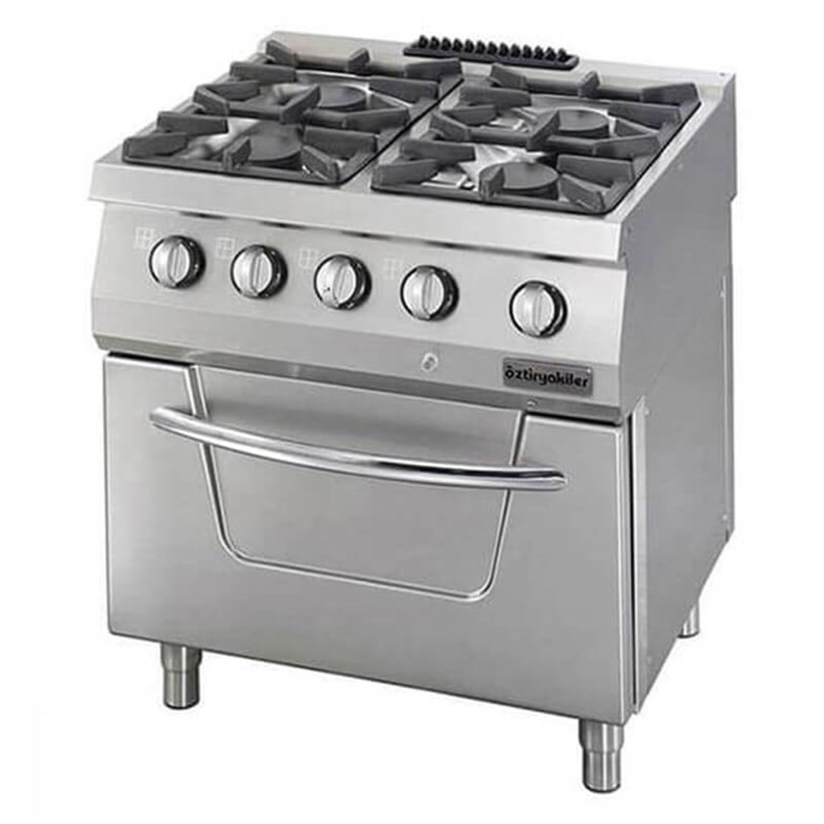 Öztiryakiler 4 lü Kuzine Gazlı, Fırını Elektrikli 80x70x85 700 Seri (LS) 7865.N1.80708.10ELS