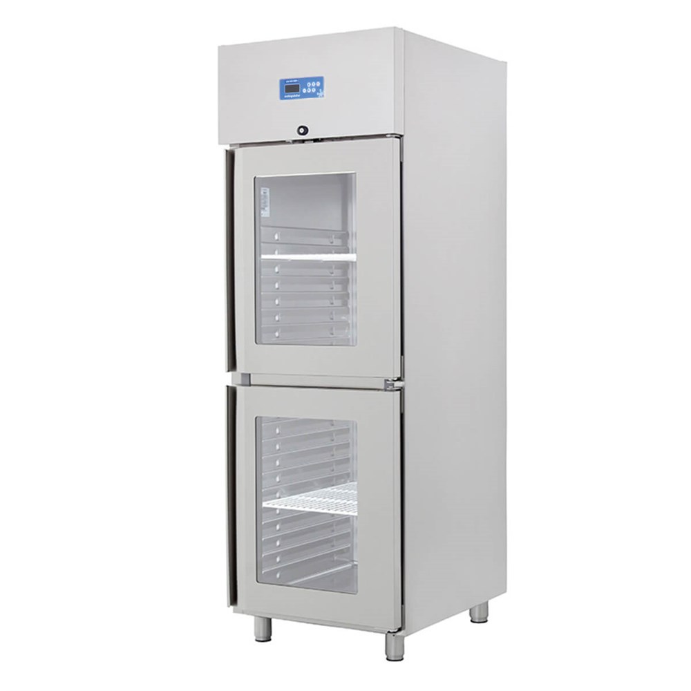 Öztiryakiler GN 600 NMV Çift Yarım Cam Kapılı Dik Tip Buzdolabı 7919.06NMV.11
