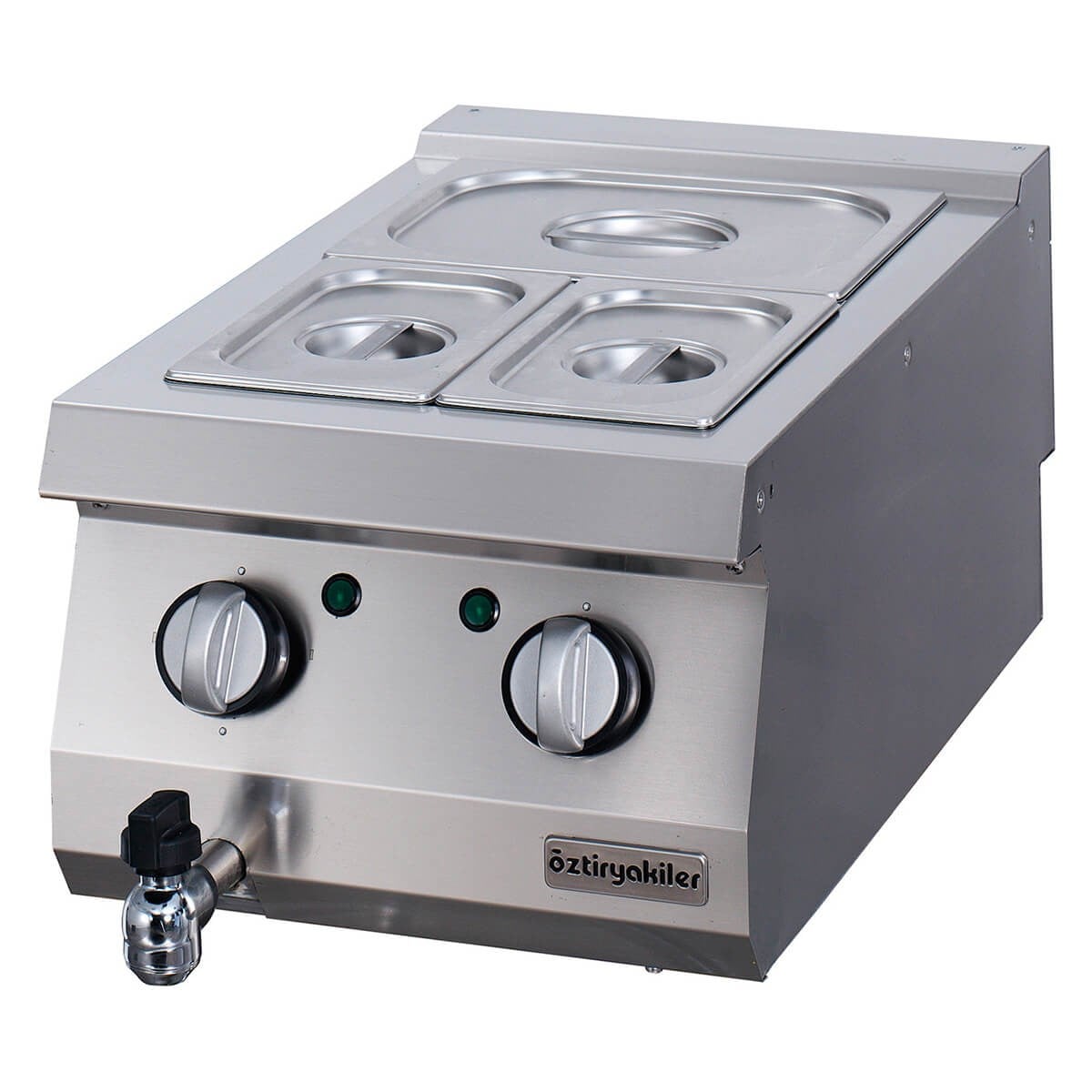 Öztiryakiler Set Üstü Benmari Elektrikli 40x70x30 GN Kaplar Hariç 700 Seri 7854.N1.40703.11