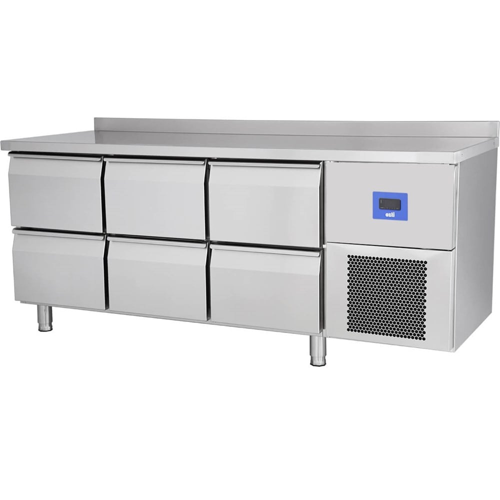 Öztiryakiler TAG 370 LMV Altı Çekmeceli Tezgah Tip Derin Dondurucu 178x70x85 79E3.37LMV.02