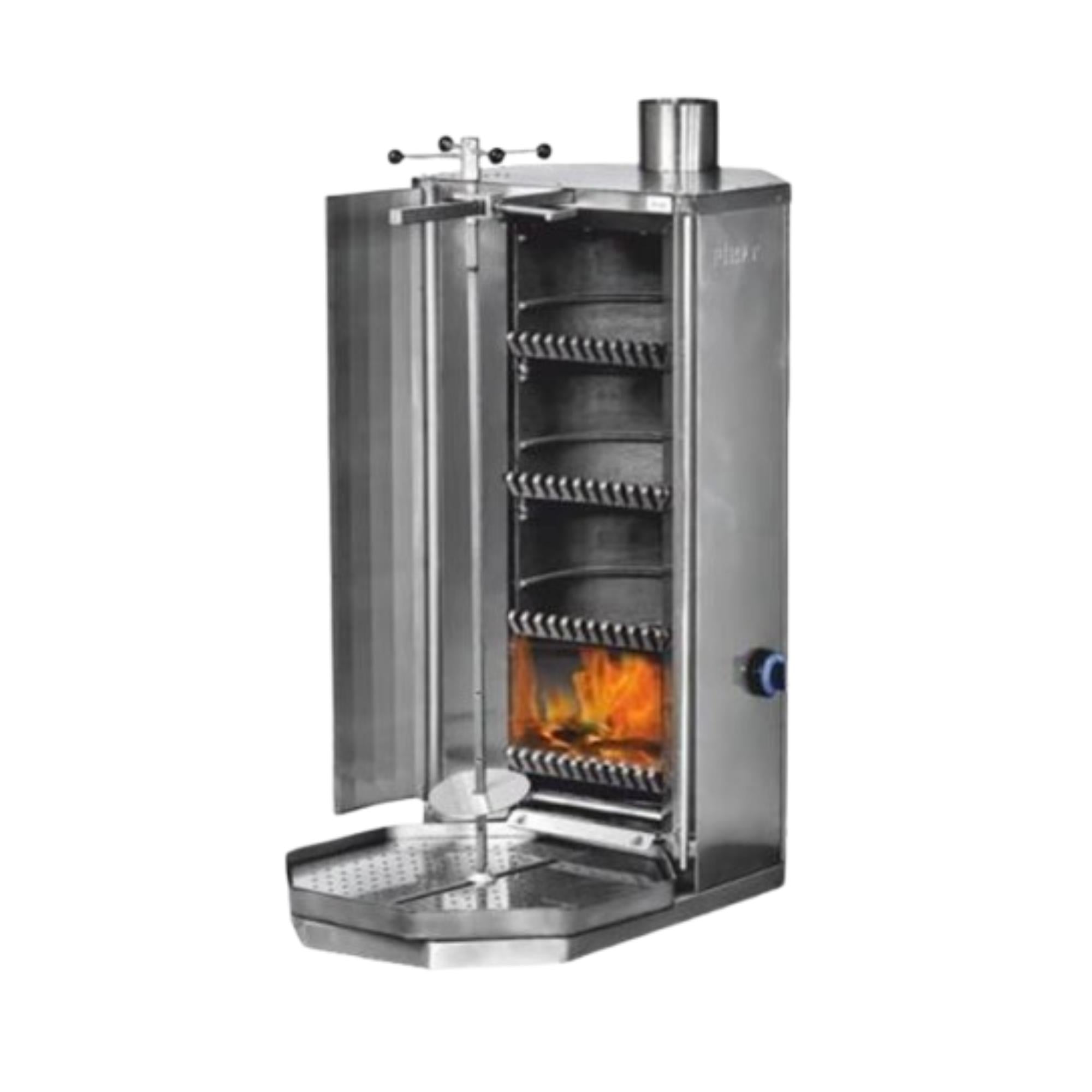 Pimak 4 lü Kömürlü Döner Ocağı 50x76x116 cm M077-K4