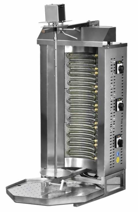 Pimak Elektrikli 6 Radyanlı Döner Ocağı Üstten Motorlu 50x60x92 cm M077-3D