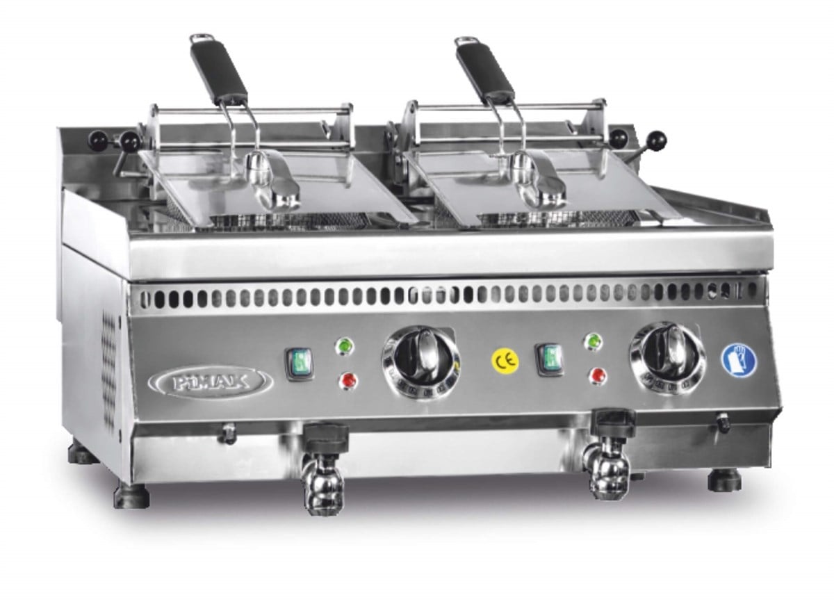 Pimak Elektrikli Fritöz 12+12 Litre 80x70x30 70SE-M073-1