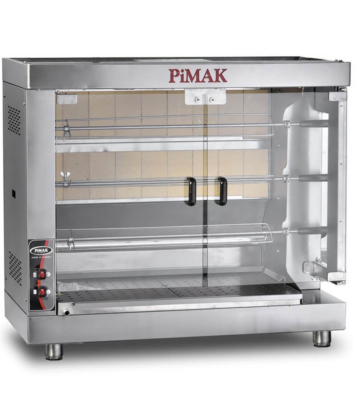 Pimak Piliç Çevirme Makinesi Set Üstü Kollu Model Gazlı 25 Piliç Kapasiteli PI6/M005-K