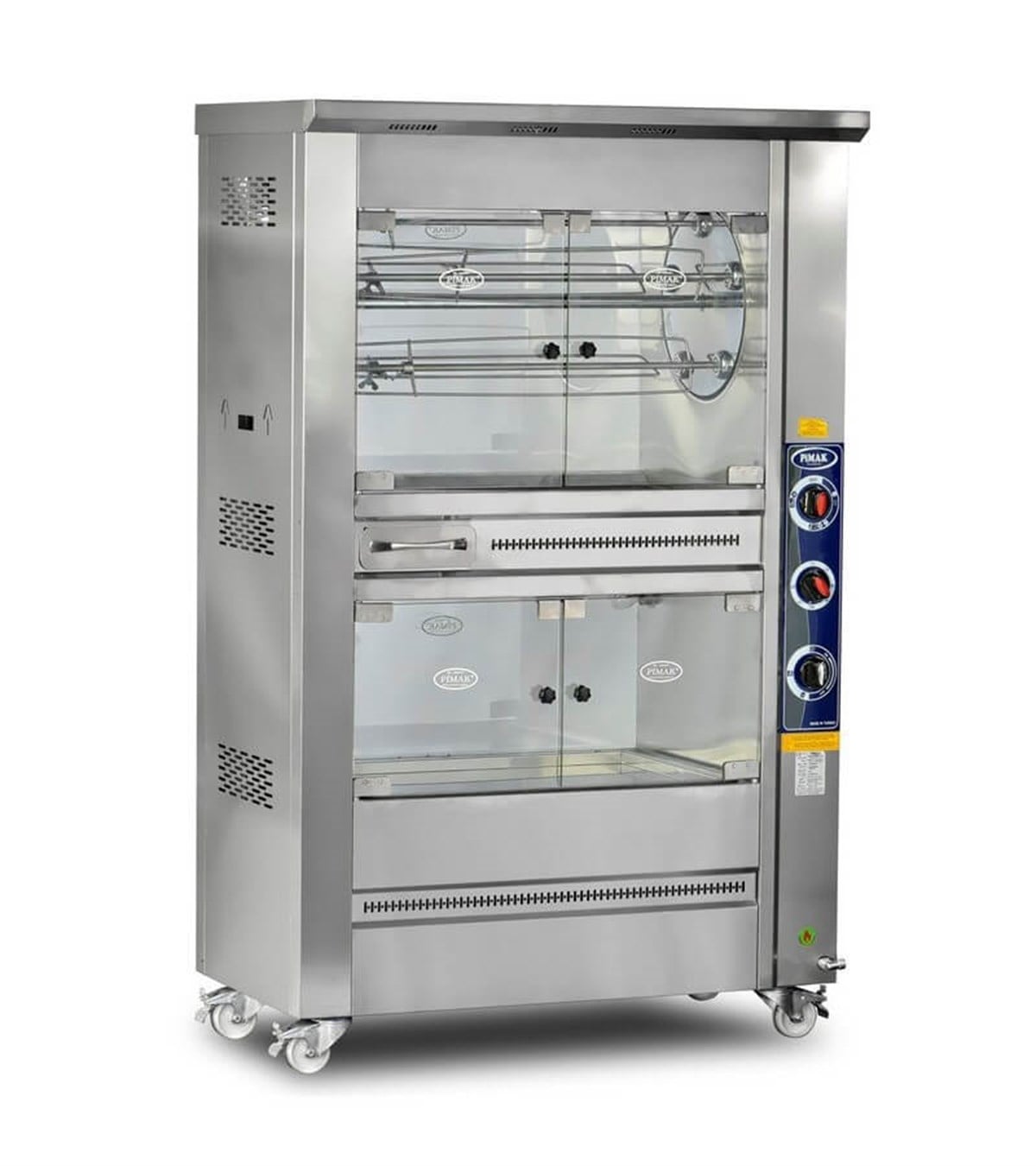 Pimak Piliç Çevirme Makinesi Tamburlu Dinlendirme Gazlı 25 Piliç Kapasiteli PI2/M008B