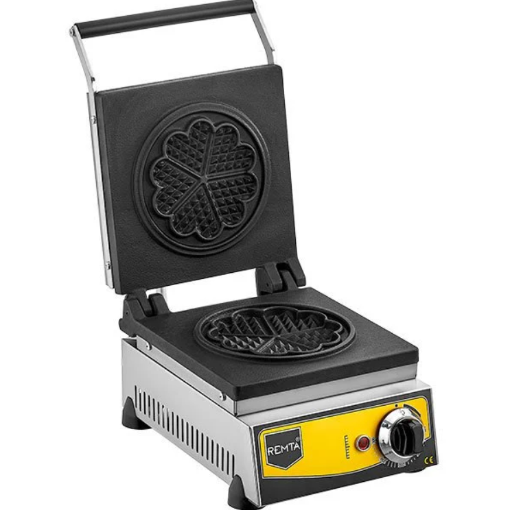 Remta Çiçek Model Tekli Waffle Makinesi 16 cm Çaplı W11