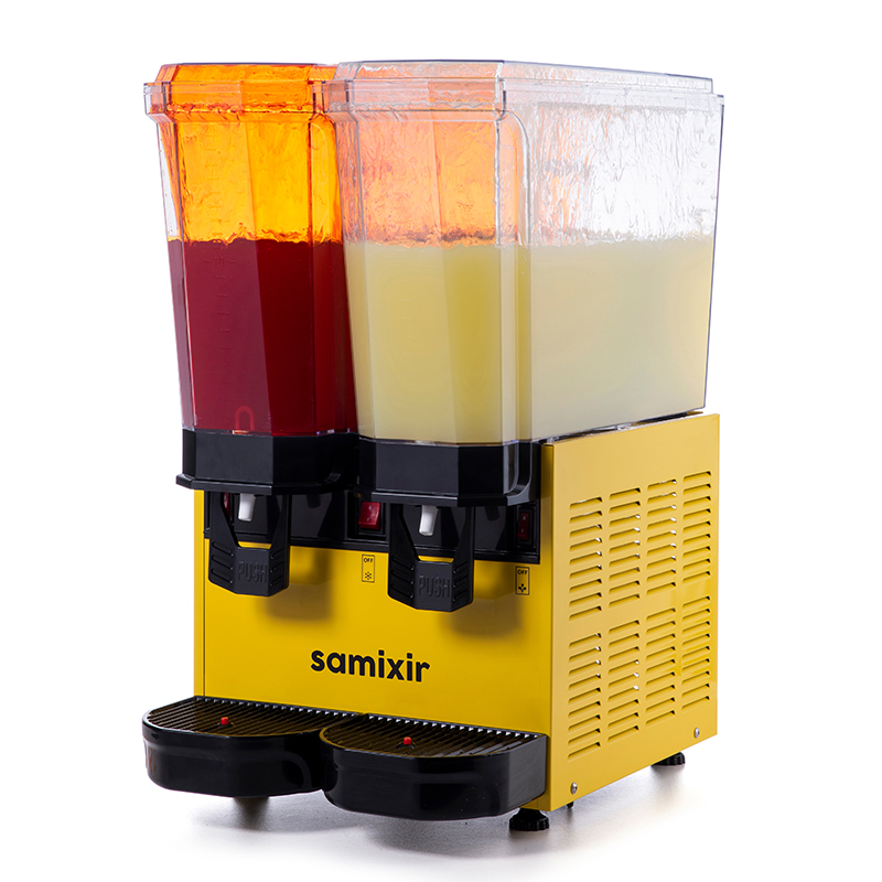 Samixir 40.SSY Klasik Twin Soğuk İçecek Dispenseri, 20+20 Lt, Çift Fıskiyeli, Sarı