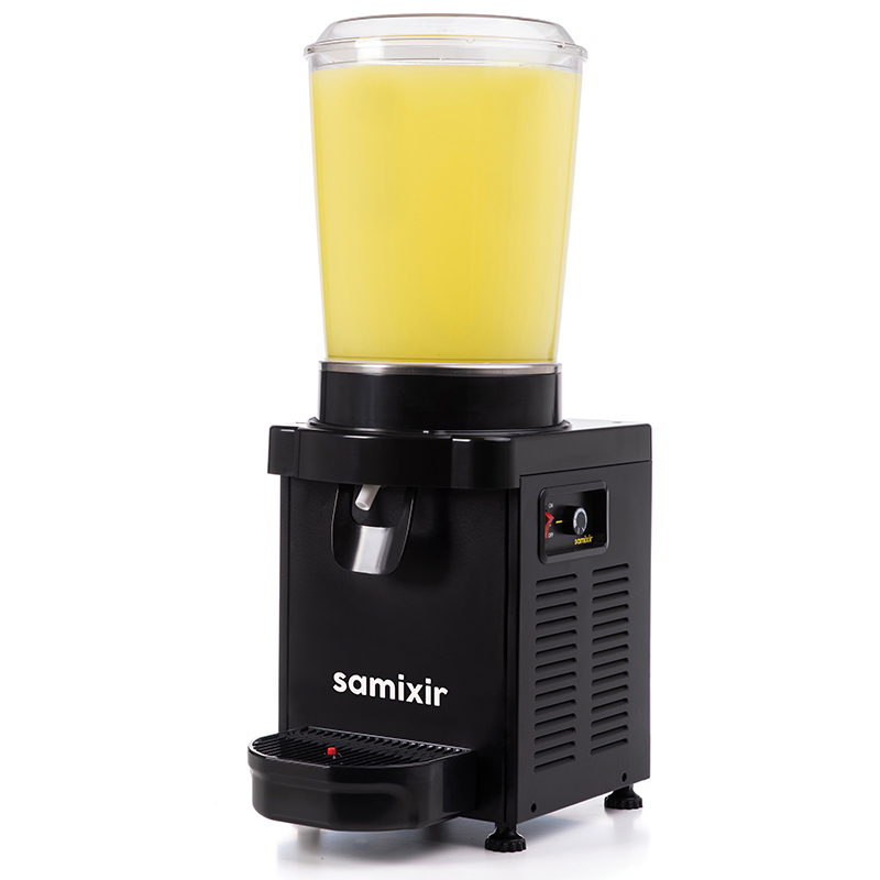 Samixir M10 Panoramik Soğuk İçecek Dispenseri, 10 Lt, Karıştırıcılı, Siyah