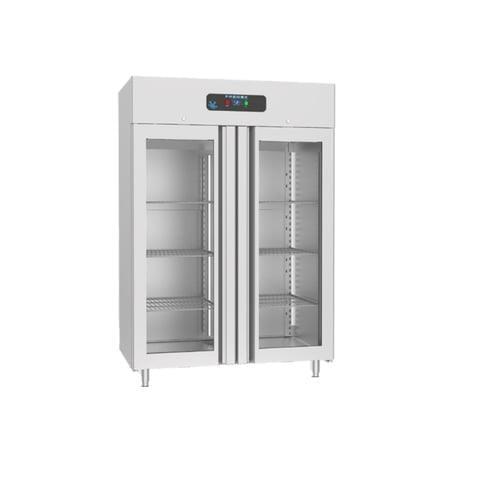 Frenox Camlı İki Kapılı Dik Tip Derin Dondurucu Gastronom Seri 140x81x205 cm 304 Kalite VL14-M-G-EF-R290