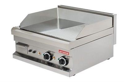 Arisco Elektrikli 60 Lık Yarı Düz Yarı Oluklu Pleyt Izgara Ayna Krom Kaplı EG606SG