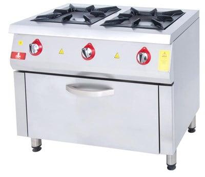 DRN 2 Li Kuzine 2 Ocak 1 Fırın Gazlı ve Lpg Li 100x64x85 Cm DRNKU-1060