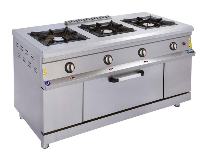 Görkem 3 Lü Kuzine Gazlı ve Lpg Li 150x72x85 Cm 803