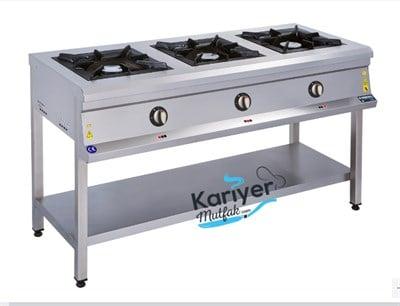 Görkem 3 Lü Taban Raflı Ocak Gazlı ve Lpg Li 150x60x85 Cm 202