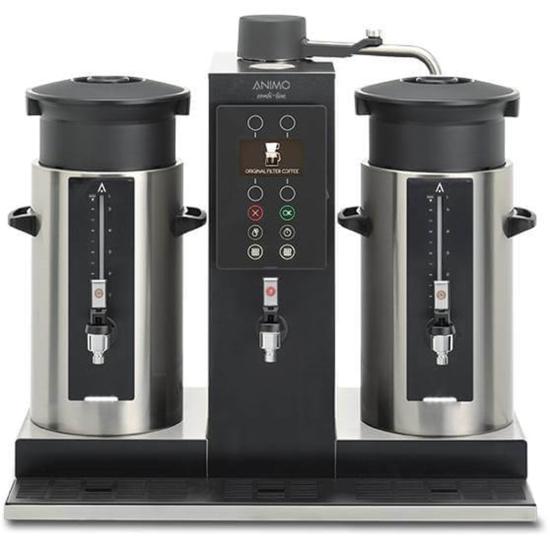 Animo 2x20 Litre Silindirik Filtre Kahve Makinesi Sıcak Su Çıkışlı 1005410 - CB 2x20 W