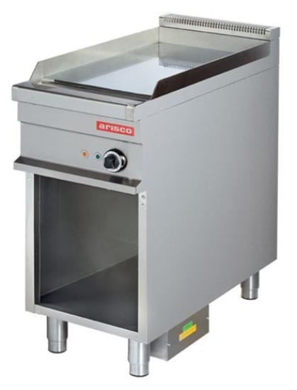 Arisco 40 lık Elektriklli Izgara Alt Açık Dolaplı Pleyt Düz Yüzey EG911 Profesyonel 42,5x90x90 / Range / Electric