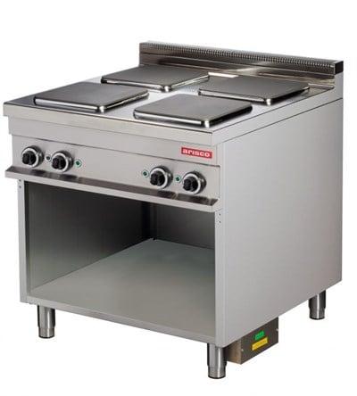 Arisco Elektrikli 4 lü Alt Açık Dolaplı Fırınsız Profesyonel 7 Pozisyonlu Isıtma 85x90x90 ER921 / Range / Electric
