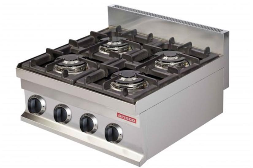 Arisco Set Üstü 4 Lü Ocak Doğalgaz Profesyonel Ocak Ce Belgeli 60x60x26,5 GC606 / GAS COOKER