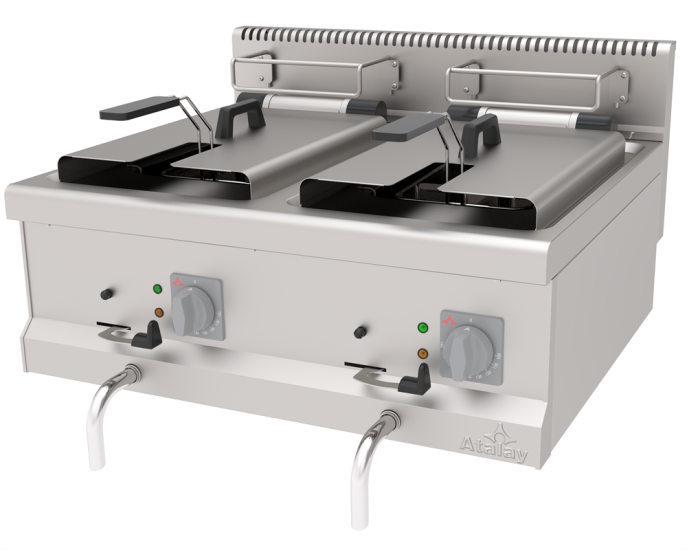 Atalay 24 Litre Elektrikli Fritöz Çiftli 80x70x30 cm AEF-870