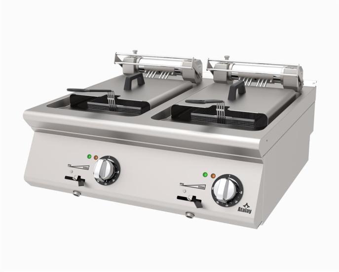Atalay Elektrikli Fritöz 24 Litre Çiftli 80x73x30 cm AEF-873