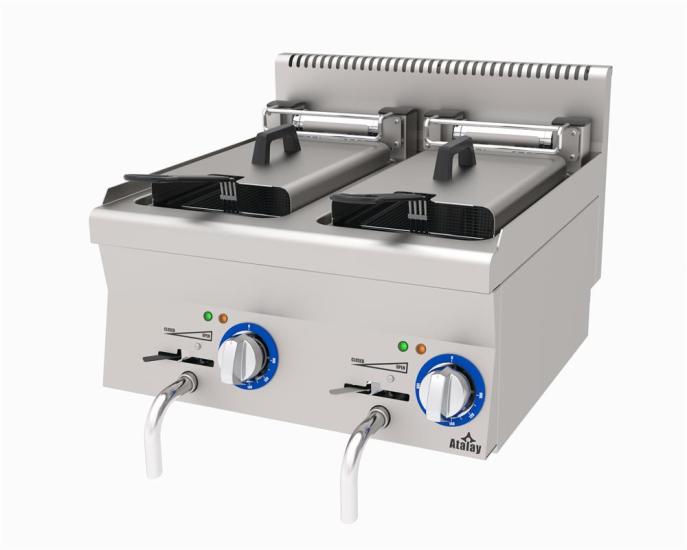 Atalay Elektrikli Fritöz 2x9 Litre 60x60x30 E AEF-660