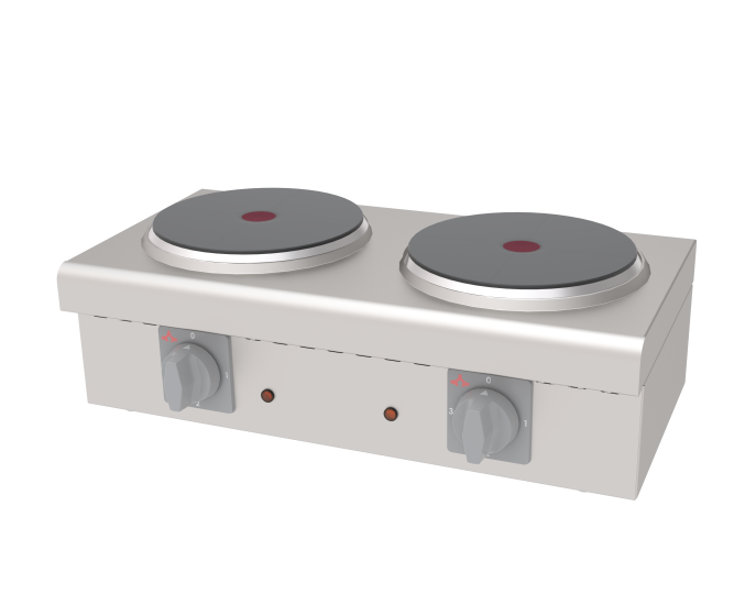 Atalay Set Üstü 2 Pleytli Mini Ocak Elektrikli 60x30x20 AEO-02