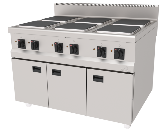 Atalay 6 Pleytli Elektrikli Ocak Alt Dolaplı 120x90x85 cm AEO-1290