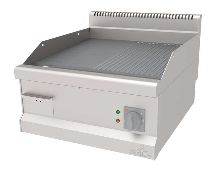 Atalay Elektrikli Izgara Yarı Oluklu Yarı Düz Yüzey 60x70x30 cm AEI-670-ND