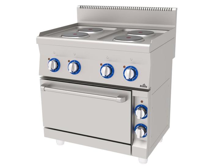 Atalay Kuzine 4 lü Elektrikli Fırınlı Kuzine 80x60x85 E AEK-860