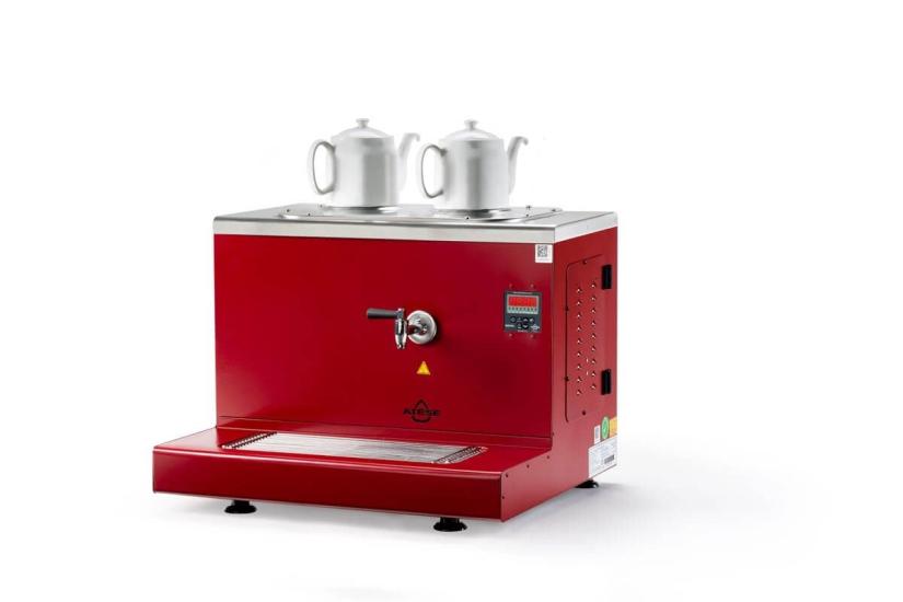 Ateşe Cappadocia Dijital Gaz+Elektrikli 2 Demlikli Çay Makinesi (STATIC CDGE2)