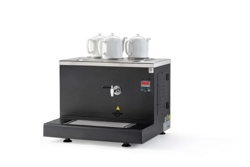 Ateşe Cappadocia Smart Elektrikli 3 Demlikli Çay Makinesi (INOX CSE3)