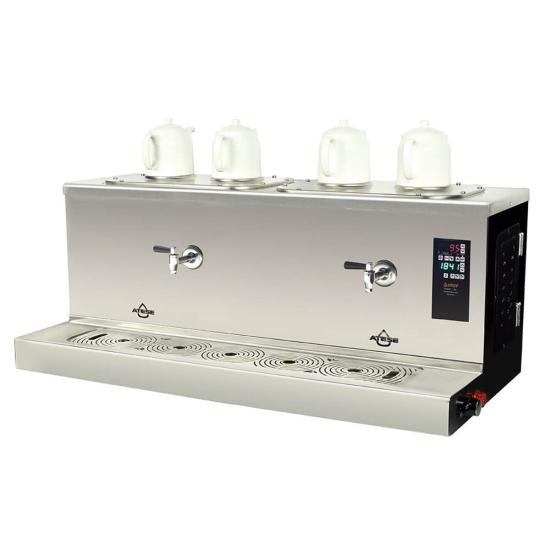 Ateşe Cappadocia Smart Plus Gaz+Elektrikli 4 Demlikli Çay Makinesi (INOX CSPGE4)