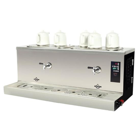 Ateşe Cappadocia Smart Plus Gaz+Elektrikli 5 Demlikli Çay Makinesi (STATIC CSPGE5)