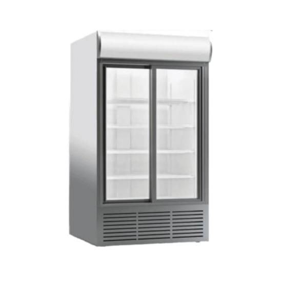 COLD-ERA Dik Tip Çift Sürme Kapılı Şişe Soğutucu Kanopili CL 900 SLDC