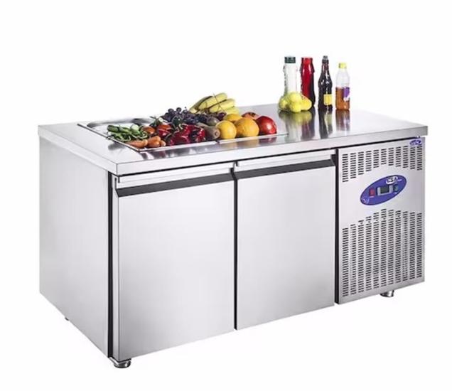 CSA 2 Kapılı Havuzsuz Saladbar 2 Küvetli 141x70x85 Cm CS.TEZ.2.700.SH