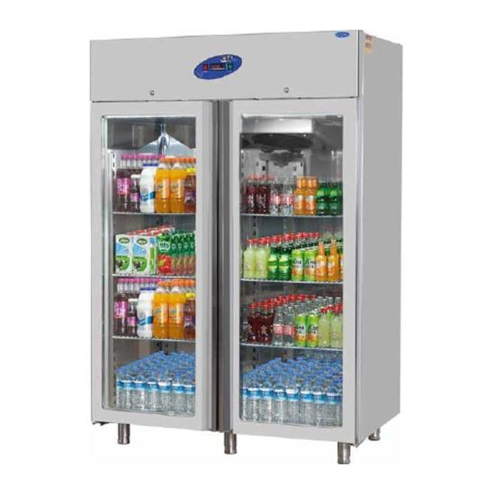 CSA 2 Cam Kapılı Dik Tip Derin Dondurucu 140x71x207 Cm 1200 L CS.DBLK.1200.C