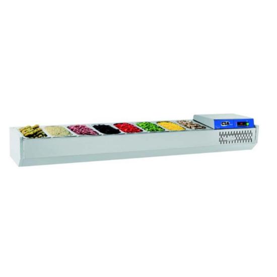 CSA Soğutmalı Set Üstü Saladbar 6 Küvetli 151x39x46 Cm CS.GRN.151