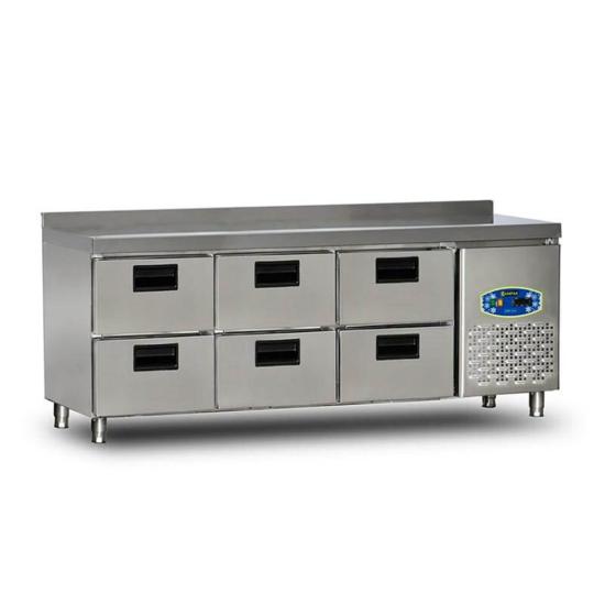 Dampak 6 Çekmeceli Tezgahaltı Buzdolabı 200x60x85 22TBF0S-60.6C