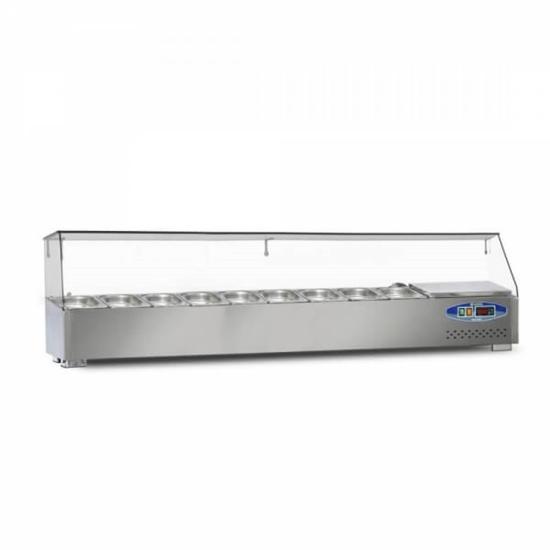 Dampak Soğutmalı Set Üstü Saladbar 9 Küvetli 180x35x40 cm 22SBS09-18