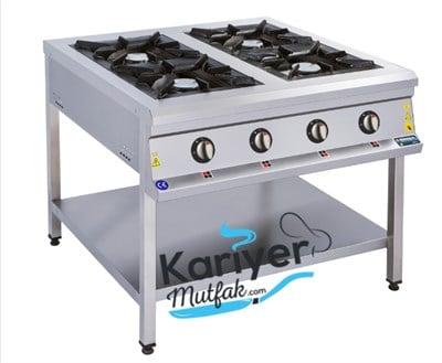 Görkem 4 Lü Taban Raflı Ocak Gazlı ve Lpg Li 100X100X85 cm 206